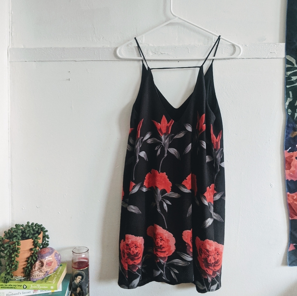 Seek The Label Black Rose Slip Dress XS - Picture 7 of 7